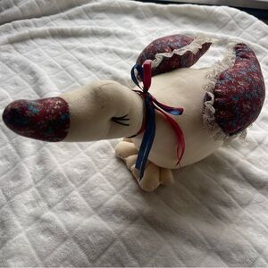 Vintage Sugar Loaf 1991 goose decor plush grannycore cottagecore floral
